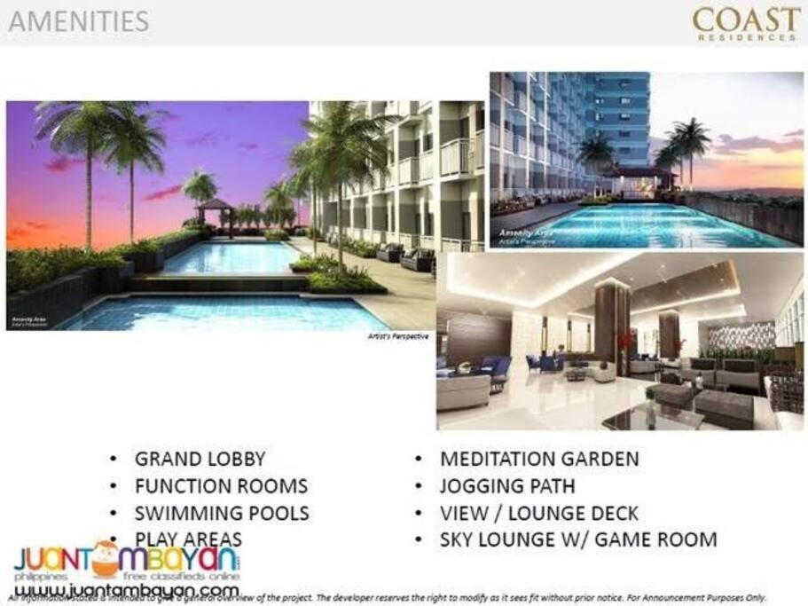 Smdc Coast Residences Lovely Fully-Furnished 1 Bedroom Condo With Pool مانيلا المظهر الخارجي الصورة